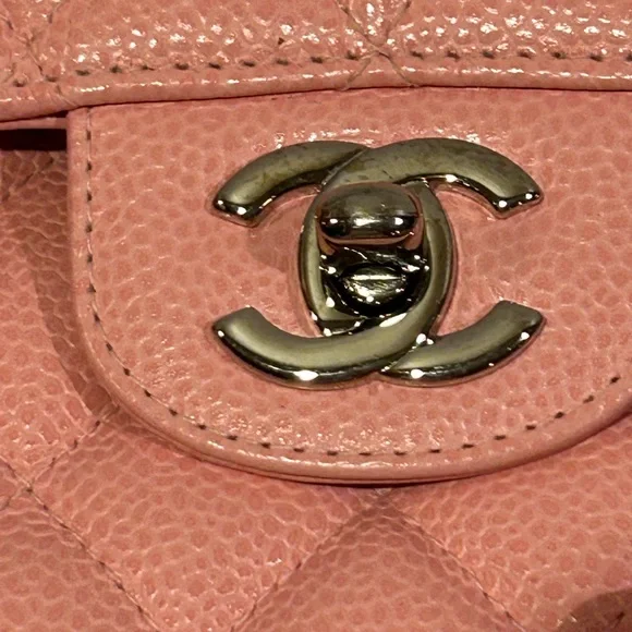 Chanel Pink Quilted Leather Chain Bag - Picture 10 of 16